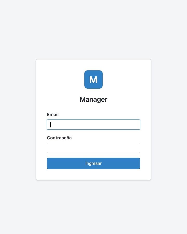 Vista de Manager